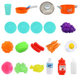 Speelgoedkeuken - met geluid en licht - 42 accessoires - 42x28x65cm