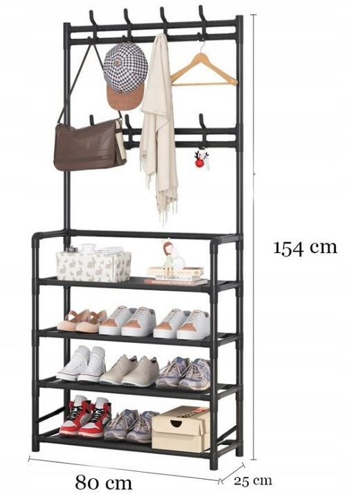 Kledingrek - met schoenenrekken - 150x60x160cm