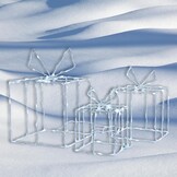 Led kerstcadeau verlichting - 190LED - koud wit - set van 3