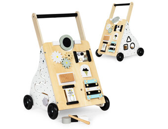 Houten loopwagen - educatief - 3 jaar +