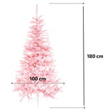 Roze kunstkerstboom - 180 cm - met standaard