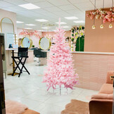 Roze kunstkerstboom - 180 cm - met standaard