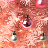 Roze kunstkerstboom - 180 cm - met standaard