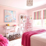 Roze kunstkerstboom - 180 cm - met standaard