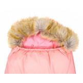 Roze voetenzak - kinderwagen - bont - tas - hoes - 110x45 cm