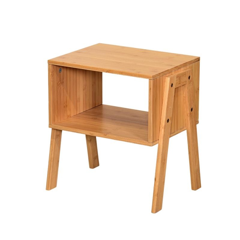 Bamboe nachtkastje - bamboe - 42x29x42cm