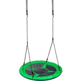 Nestschommel - 95 cm diameter - groen - met touwen