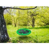 Nestschommel - 95 cm diameter - groen - met touwen