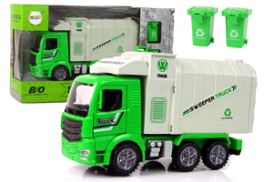 Vuilniswagen speelgoed - 28x10x16cm - verplaatsbare container