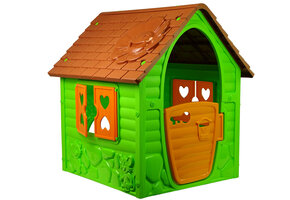 Speelhuisje buiten - 90x98x106cm - uitklapbaar - groen