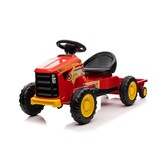 Traptractor - 131x50x53cm - verstelbare stoel - rood
