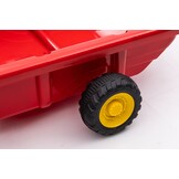 Traptractor - 131x50x53cm - verstelbare stoel - rood