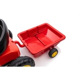 Traptractor - 131x50x53cm - verstelbare stoel - rood
