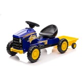 Traptractor - 131x50x53cm - verstelbare stoel - blauw geel