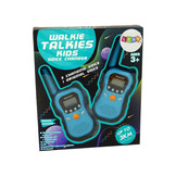 Walkie talkies - 5,5x15x2,5cm - set van 2 - tot 3km - blauw