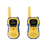 Walkie talkies - 5,5x15x2,5cm - set van 2 - tot 3km - geel