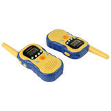 Walkie talkies - 5,5x15x2,5cm - set van 2 - tot 3km - geel