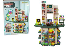 Winkeltje speelgoed - 100x70x34cm - 71 delig - groen