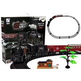 Treinbaan - 103x78 cm - metaal - met geluidseffecten - zwart