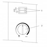 Convector kachel 2000W - 58x13,5x39 cm