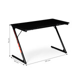 Gamingbureau - computertafel - 120x60x74 cm