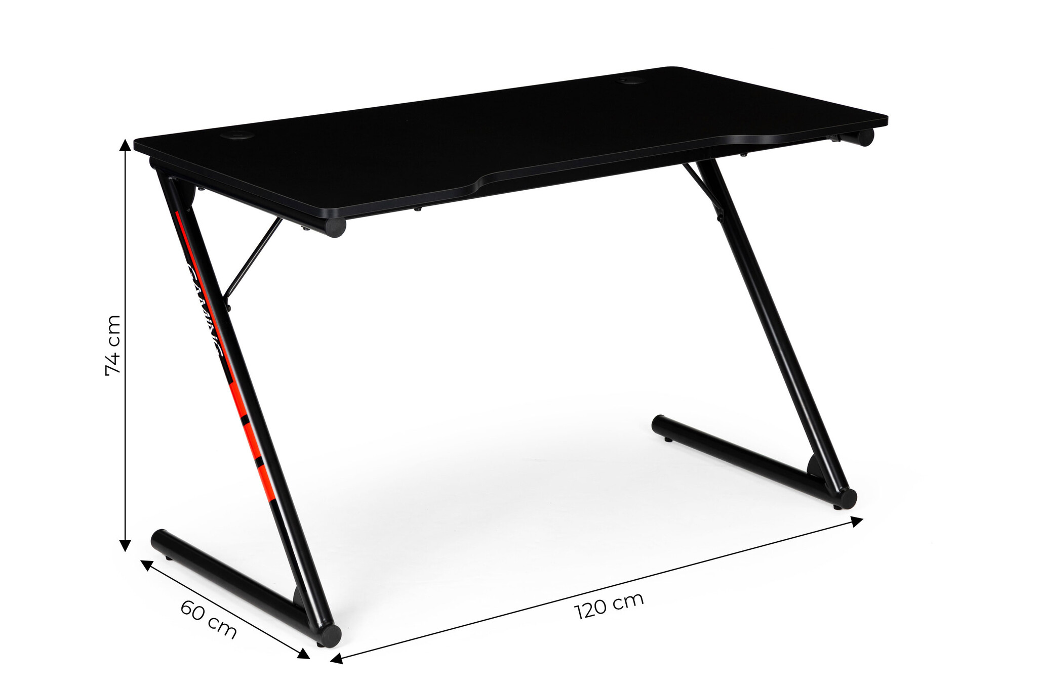 Gamingbureau - computertafel - 120x60x74 cm