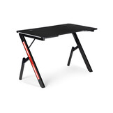 Gaming bureau - met LED - zwart - 120x60x75cm