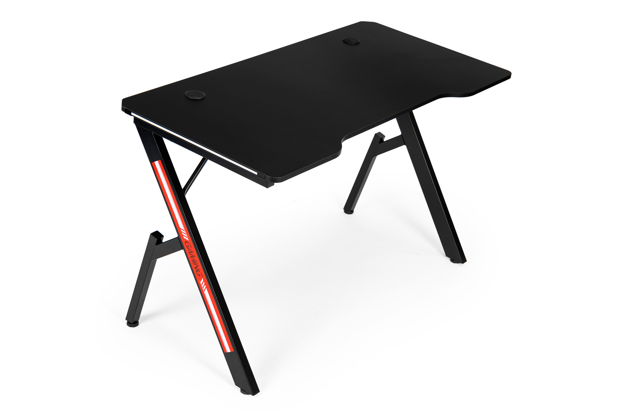 Gaming bureau - met LED - zwart - 120x60x75cm