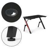 Gaming bureau - met LED - zwart - 120x60x75cm