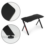 Gamingbureau - zwart - MDF - 120x60x75cm