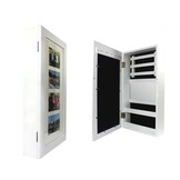 Sieradenkastje - wandmontage - spiegel - 56x31x10 cm