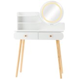 Kaptafel - LED spiegel - wit - 80x40x120cm