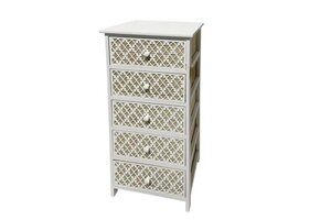 Ladekast met manden - 5 laden - 40x29x90cm