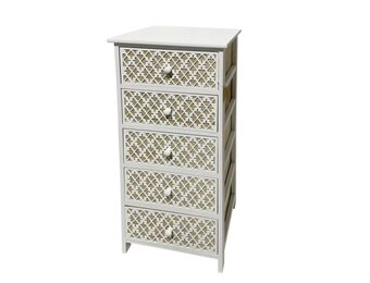 Ladekast met manden - 5 laden - 40x29x90cm