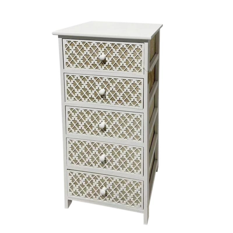 Ladekast met manden - 5 laden - 40x29x90cm