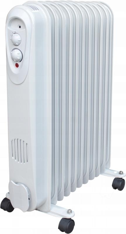 Oliegevulde radiator - 2500W - met thermostaat