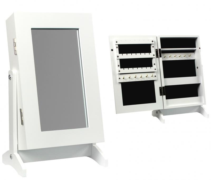 Sieradenkastje met spiegel - 21x15x35cm