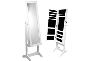 Sieradenkast - met spiegel - 34x35,5x140 cm