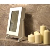 Sieradenkastje met spiegel - zwart - 21x15x35cm