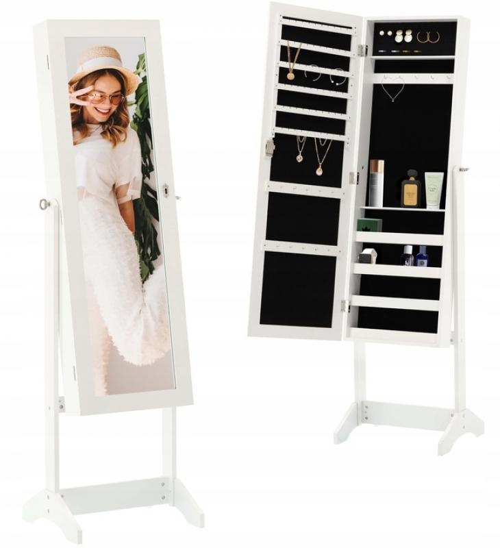 Sieradenkast - met spiegel - 41,5 x 36,5 x 147cm