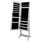 Sieradenkast - met spiegel - 41,5 x 36,5 x 147cm