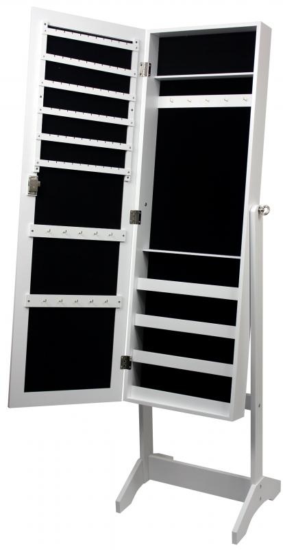 Sieradenkast - met spiegel - 41,5 x 36,5 x 147cm