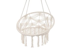 Hangstoel - opengewerkt - 80x60cm - wit