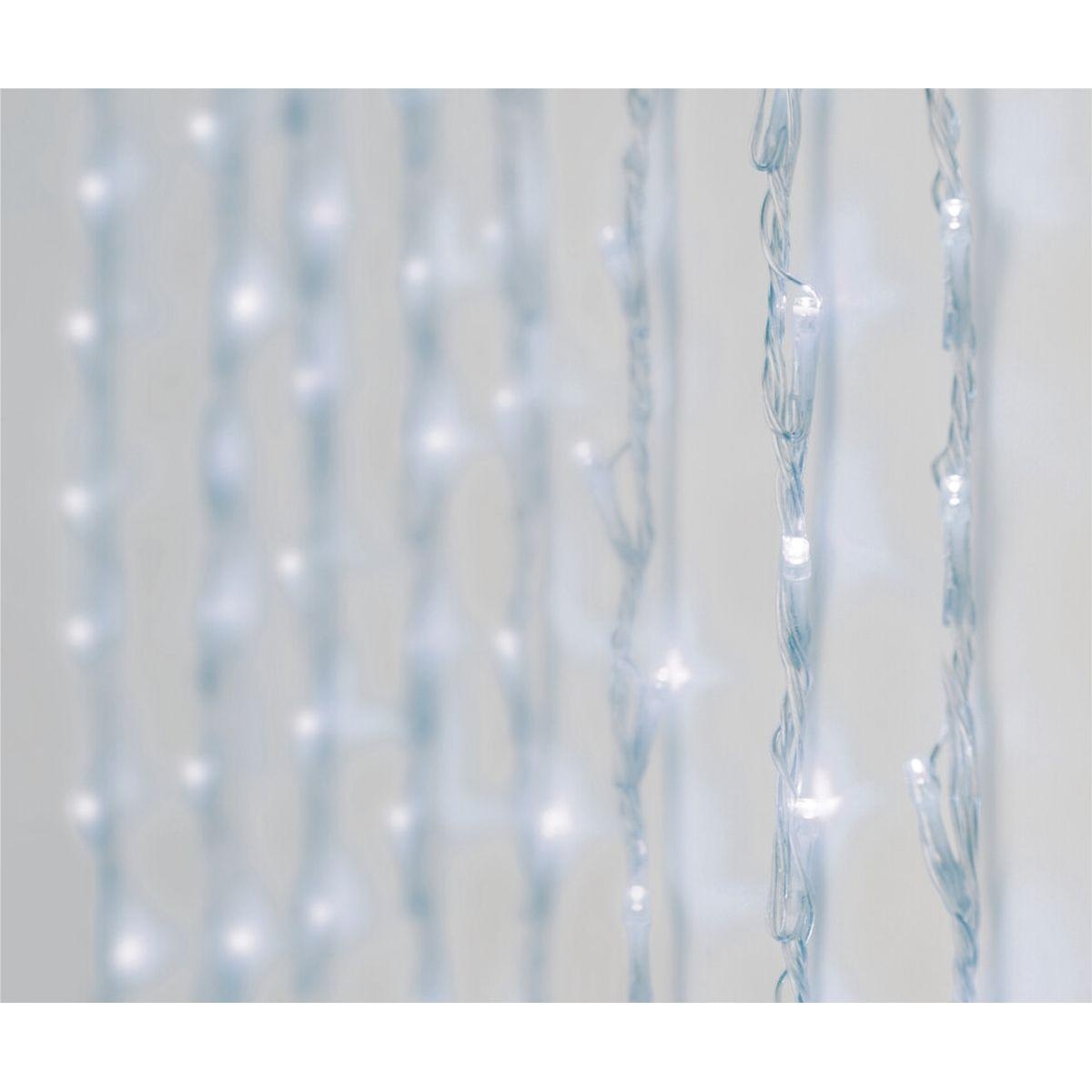 Kerstverlichting waterval gordijn - LED koud wit - 220 LEDs