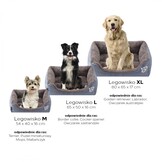 Hondenmand - grijs - 100x70x25 cm