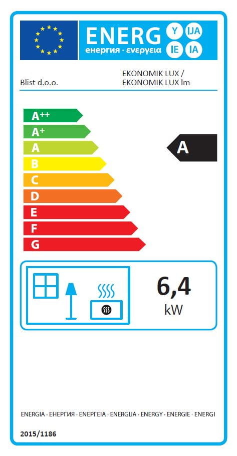 Vrijstaande houtkachel - 8,0 kW - antraciet