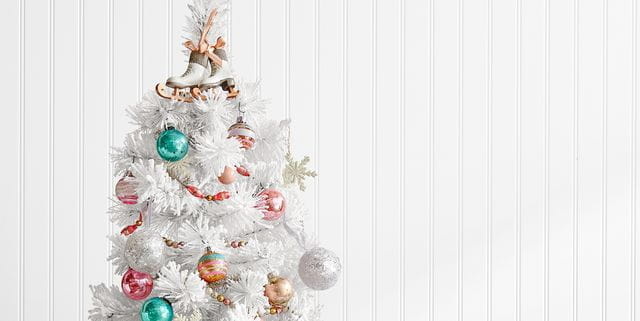 Witte kerstboom - 180x70 cm - incl. jute tas
