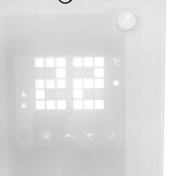 Elektrische glazen convectorkachel - 78x50x8 cm