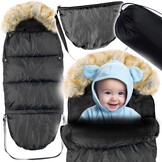 Voetenzak voor kinderwagen - incl. tas - 110x45 cm