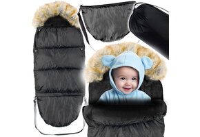 Voetenzak voor kinderwagen - incl. tas - 110x45 cm